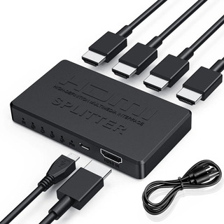 Divisor Hdmi Splitter 1 En 4 3d 4k 1 Entrada 4 Salidas @60hz Divisor Hdmi Splitter 1 En 4 3d 4k 1 Entrada 4 Salidas @60hz