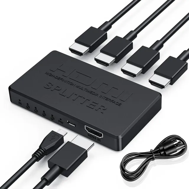 Divisor Hdmi Splitter 1 En 4 3d 4k 1 Entrada 4 Salidas @60hz