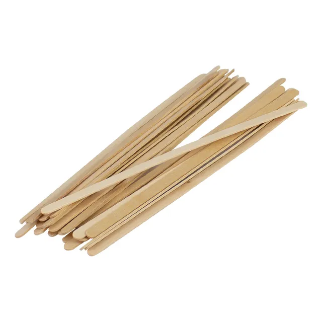 Pack 1000 Palitos Revolvedores Café Madera Desechables 18 Cm
