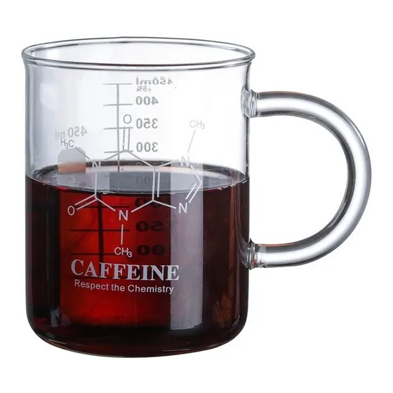 Taza Forma De Vaso Precipitados Químicos Profesor Color Blanco