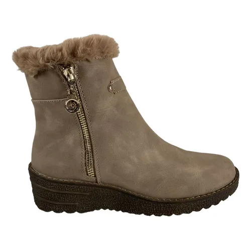 Botin Via Uno Color Beige Liquidacion