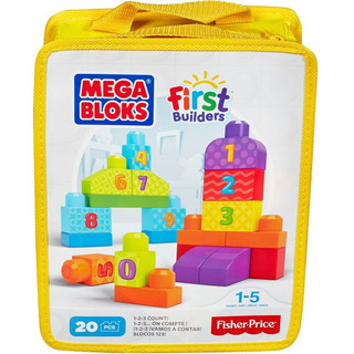 Mega Bloks First Builders Sacola NĂșmeros 20 Peças - Mattel Mega Bloks First Builders Sacola NĂșmeros 20 Peças - Mattel