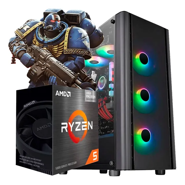Pc Armada Gamer Amd Ryzen 5 5600gt 8gb Ssd 240gb - Mx517 1