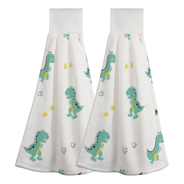 2 Corbata Colgante Toalla Dibujo Animado Fondo Cocina