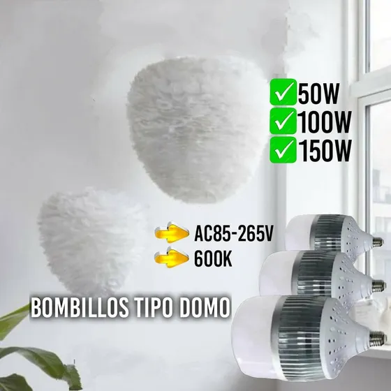 Bombillo Led Alta Potencia Con Difusor De Calor Multivoltaje
