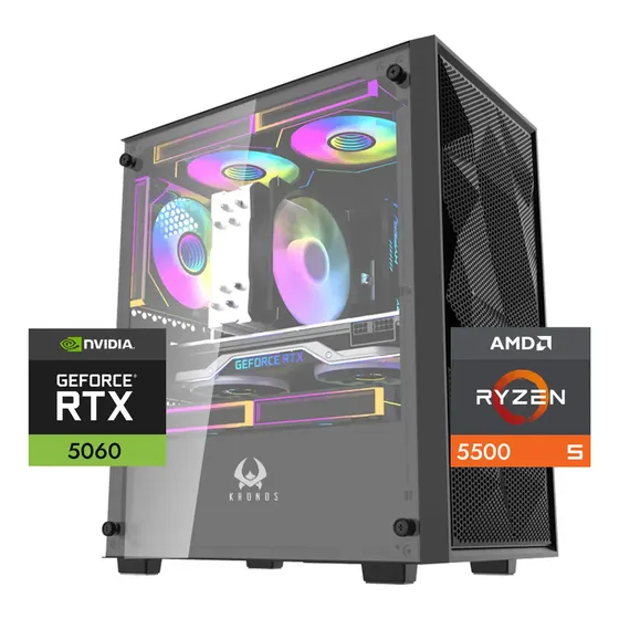 Pc Gamer Warrior Plus: Ryzen 5 5500, 32gb, 2tb M.2, Rtx 5060