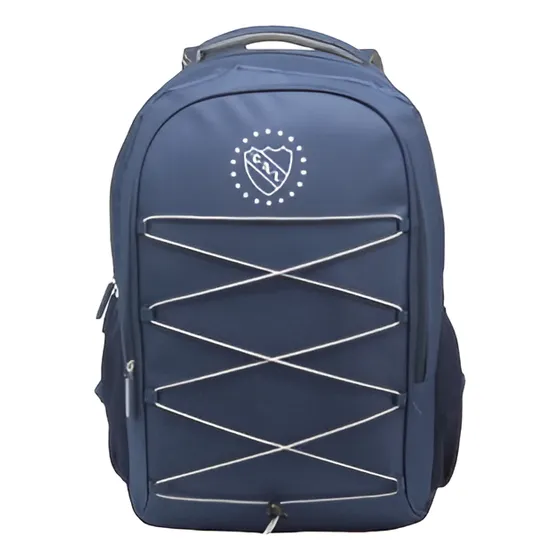 Mochila Independiente Futbol Escolar Urbana Modelo Color Azul Diseño De La Tela Liso