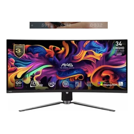 Msi Mag 341cqp Ultra Wide Quad Hd Curved Oled Gaming Monitor
