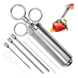 Seringa Injetor De Temperos Aço Inox Profissional Carnes Seringa Injetor De Temperos Aço Inox Profissional Carnes