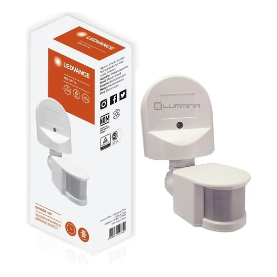 Sensor Detector Movimiento De Pared Ledvance 180° Ip44