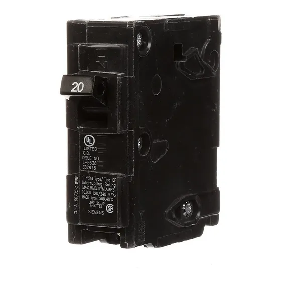 Int Termomagnetico Tipo Qp 1x20amp Pack 12 Pzas Siemens Q120