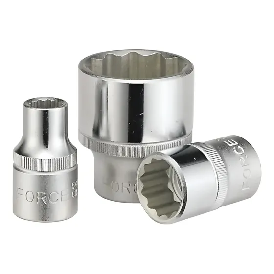 Dado 1/2'' De 30mm Poligonal (54930) - Force Cromado