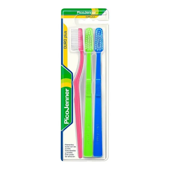 Cepillo Dental Pico Jenner Doble Acción Plus X3