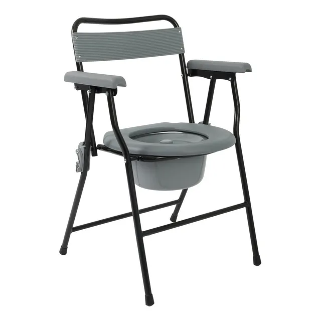 Silla De Baño Ayuda Sanitaria Plegable Mica Balde Removible