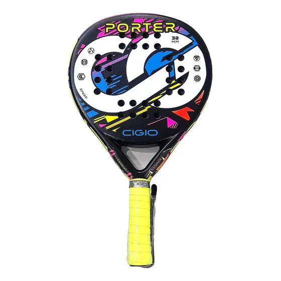 Paleta De Padel Cigio Porter Rugosa Y Protector De Regalo.