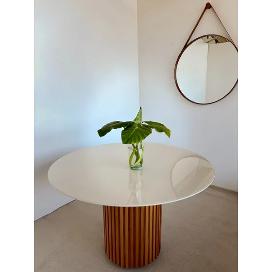 Mesa Living Comedor  Madera Maciza  Moderna 1.20 Cm