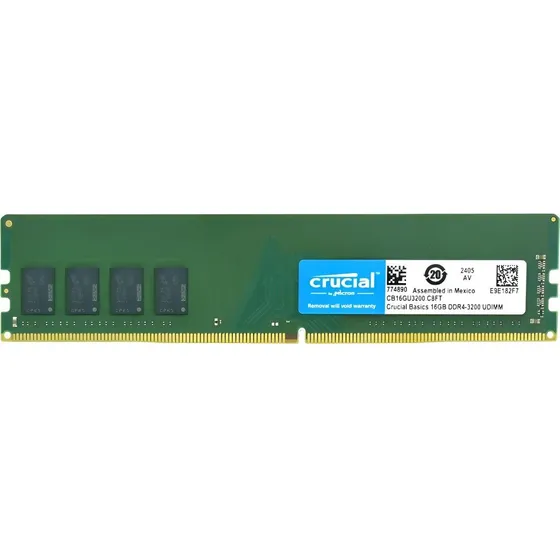 Memoria Ram Ddr4 16gb Pc4 3200mhz Udimm Crucial