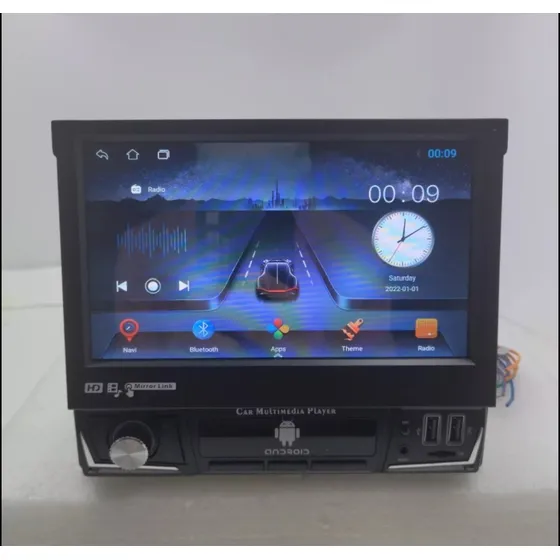 Radio Android Un 1 Din 7 Pulgadas Retráctil Renault Peugeot