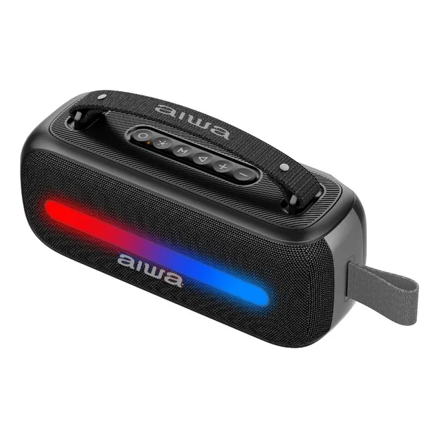 Parlante Aiwa Awss40bt Portátil Bluetooth Con Karaoke Color Negro