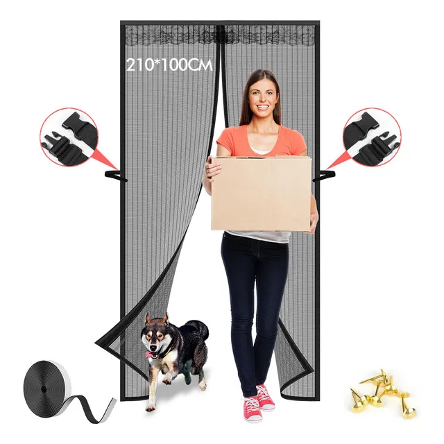 Magnetismo Mosquitera Para Puertas Various Sizes Color 210*100