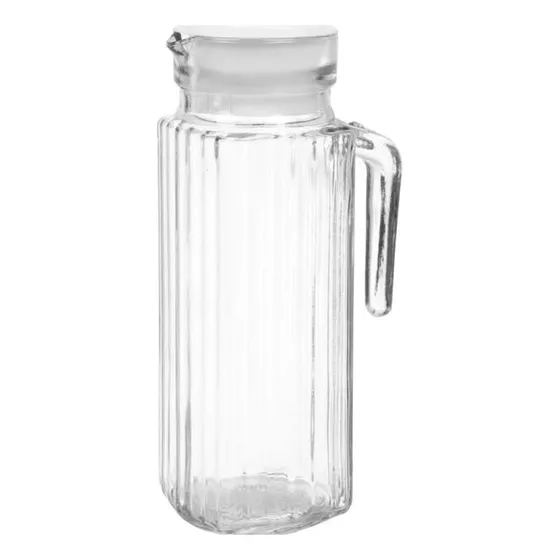 Pack 6 Frasco Vidrio Conservero Jugos  Leche  1000 Ml