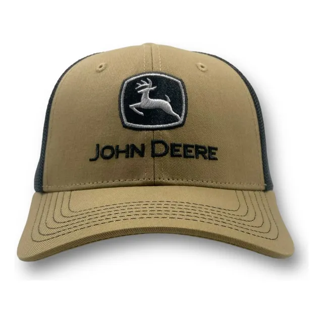 Gorra John Deere Trucker Cafe Y Negro Original