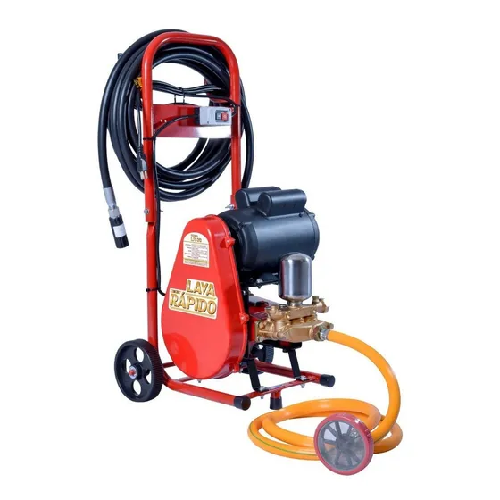 Lavadora de media pressão ZM Bombas LR-20 vermelho e preta de 2cv com 450psi de pressão máxima 220V - 254V