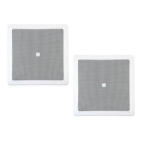 Par Jbl Caixas De Embutir 6fr1q Arandela Quadrada 50w Rms Wh Cor Branco