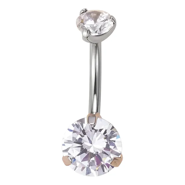 Piercing Ombligo Zirconia Titanio