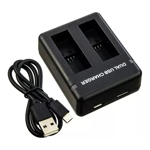 Cargador De Baterias Doble Para  Gopro Hero 8 7 6 5 Hd