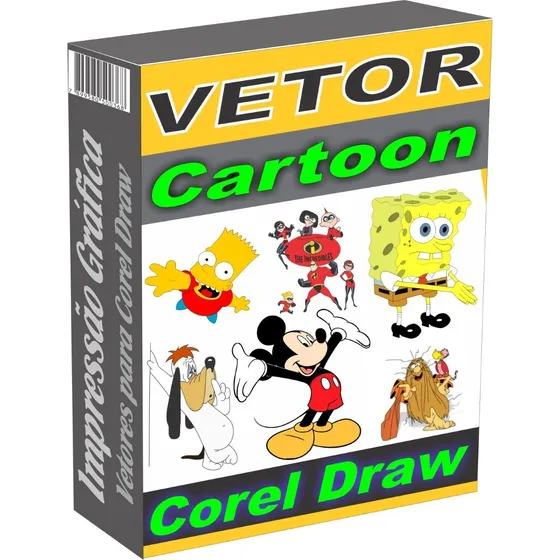 3.800 Artes em Vetor Cartonns Desenhos Infantil modelos para Corel Draw