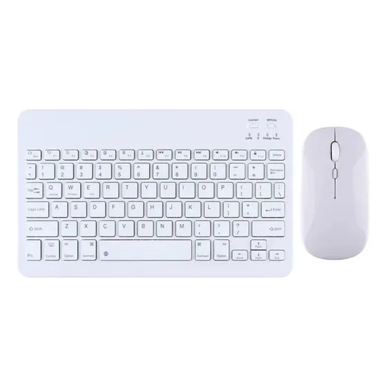 Kit Teclado + Mouse Sem Fio Para Galaxy Tab S6 Lite 2024