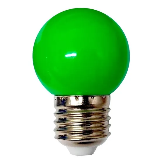 Lámpara Gota Led 1w Color Verde Rosca Edison Guirnalda 220v