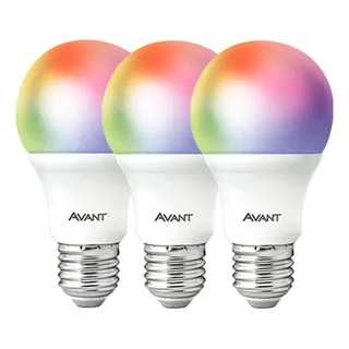 Kit 3 Lampadas Led Smart Inteligente Wi Fi Alexa Google 10w Rgb E27 127/220v Cod: 290028177-3 Avant Neo Kit 3 Lampadas Led Smart Inteligente Wi Fi Alexa Google 10w Rgb E27 127/220v Cod: 290028177-3 Avant Neo