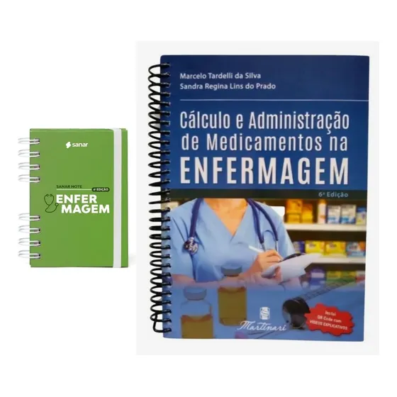 Sanar Note Enfermagem & Calculo E Administração De Medicamentos - Kit Com 2 Livros