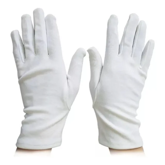 12 Pares Guantes Dermatológicos Algodón, Set 24 Pz