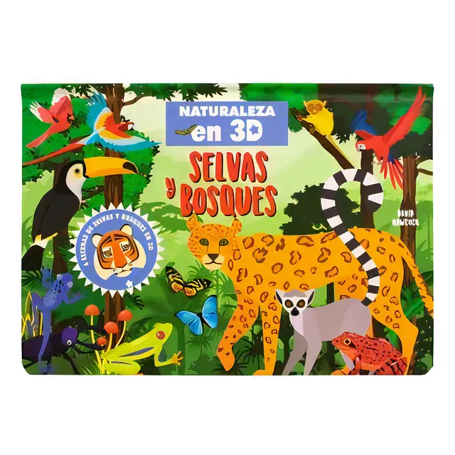Libro Infantil: Naturaleza En 3d Pop-up: Selvas Y Bosques, De Hawcock David. Editorial Silver Dolphin, 2023