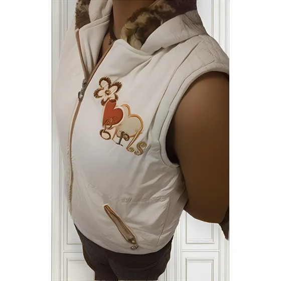 Chaqueta Sin Mangas Y Capucha Talla 16 Ss Usada