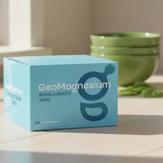 Bisglicinato de Magnesio Geonat Geomagnesium con Vitaminas B en Comprimidos x 60