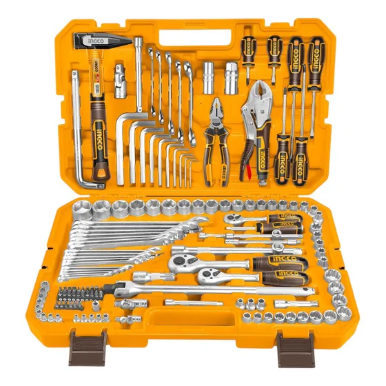 Juego De Herramientas Manuales 139 Pcs En Maleta Ingco