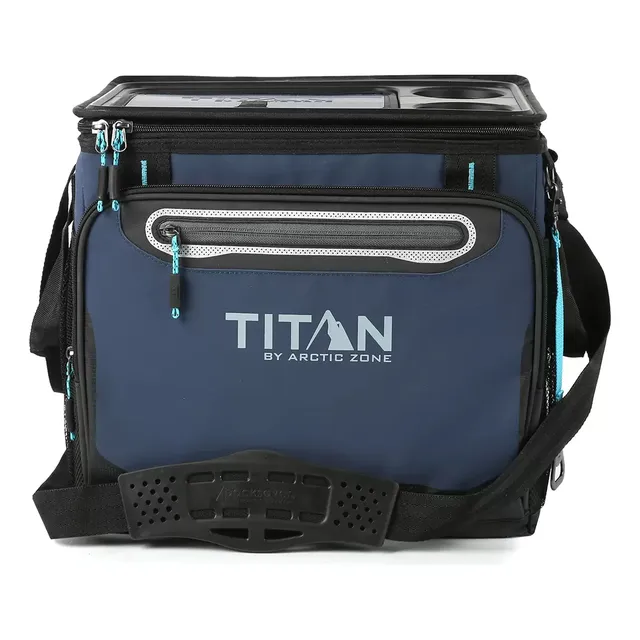 Titan Hielera Plegable Para 40 Latas Azul Color Azul marino