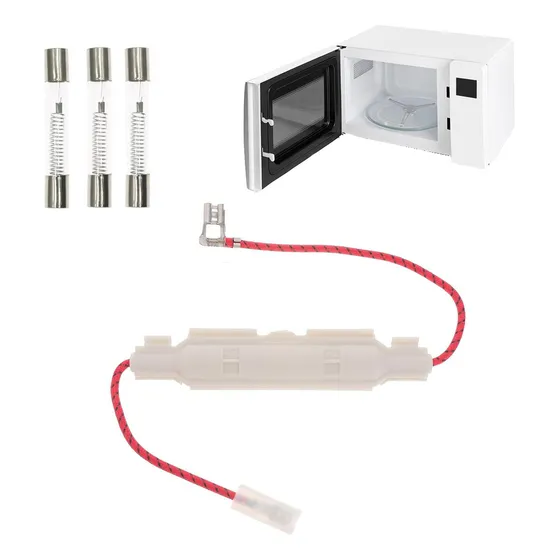 Porta Fusible + 3 Pcs Fusibles De 800ma 5kv Para Microondas