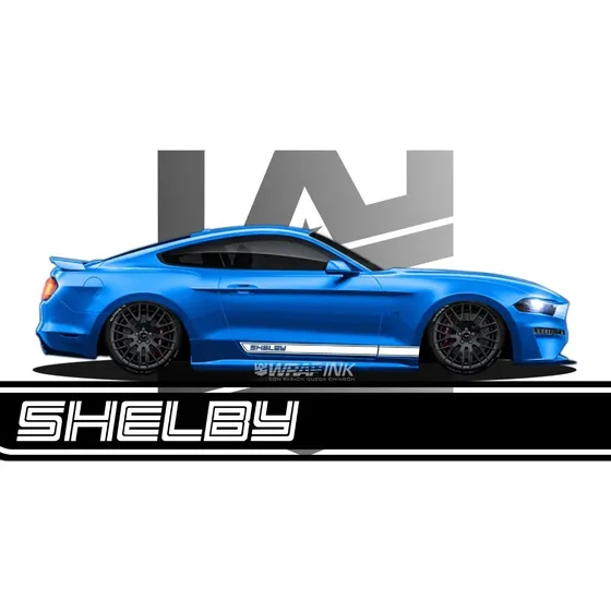 Franjas Laterales Shelby Mustang 