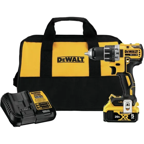 Taladro Atornillador Dewalt Dcd791p1 Con Bateria 5ah Y Carg