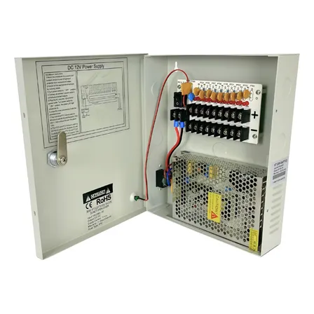 Fonte Rack De Distribuição P/ Câmeras Cftv Dvr 12v 10a 120w