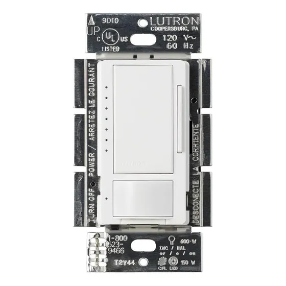 Lutron Maestro Led+ Sensor Movimiento/atenuador Msclop15mwh