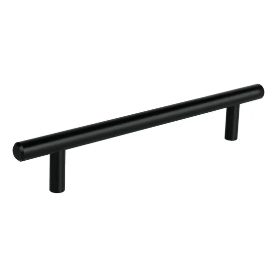 Jaladera De 160mm Estilo Cilindro Acabado Negro, Hermex Color Negro