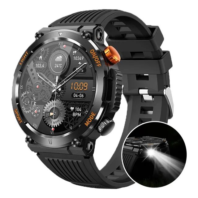 8 Reloj Inteligente Militar For Hombre Con Luz Led