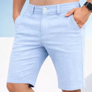 Conexão Bermuda Sarja Masculina Linho Tecido Premium Slim Sport Fino