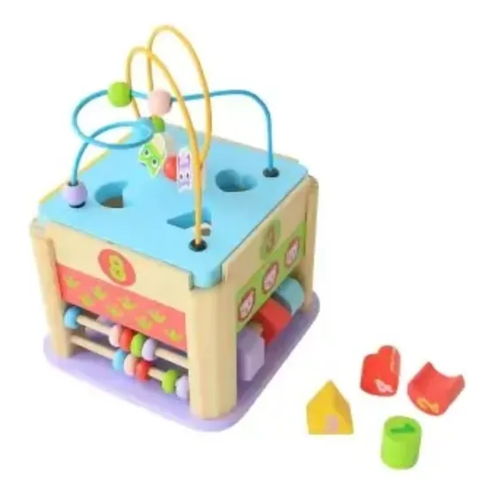 Juego Didáctico Cubo Multifunción 7en1 Montessori Para Niños